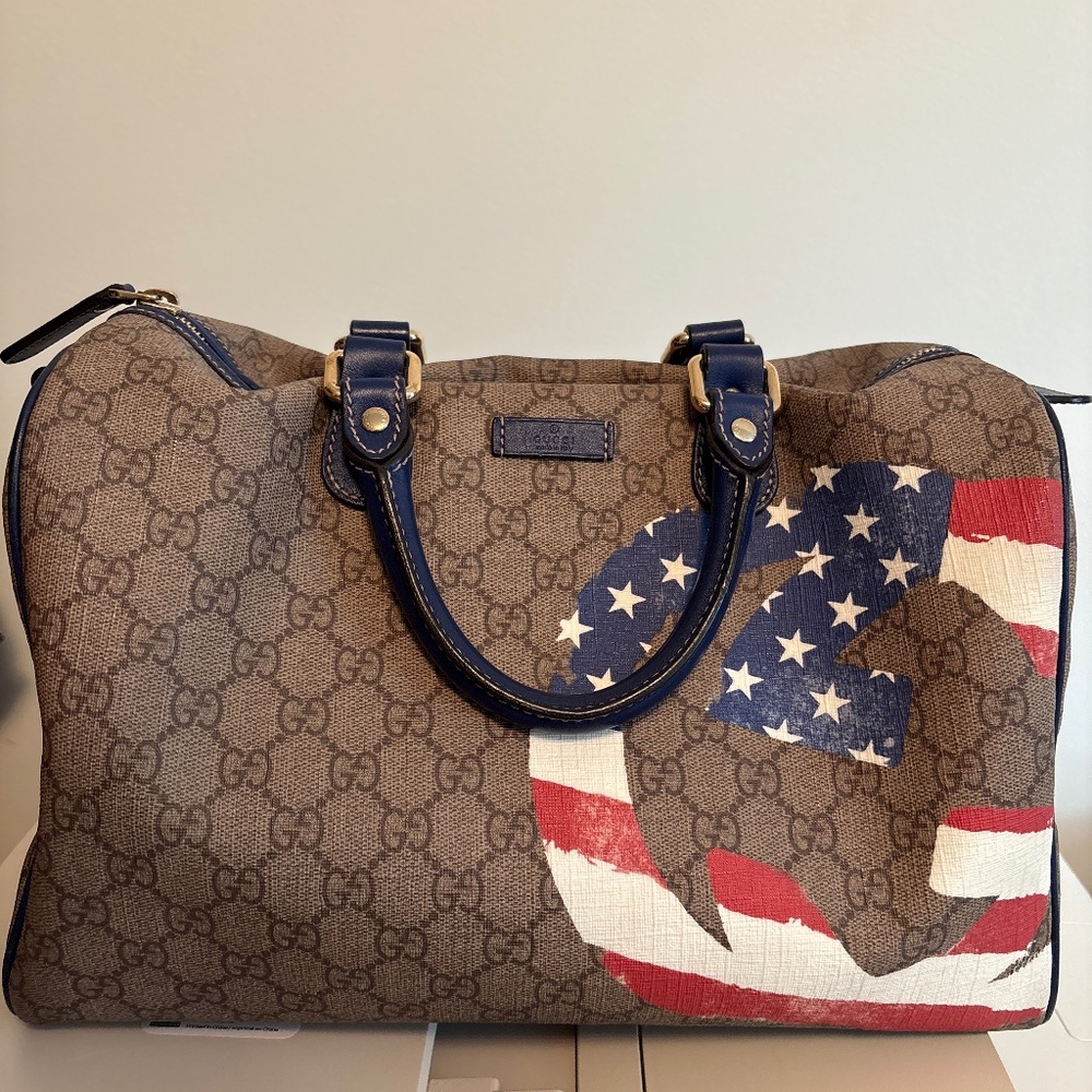 Gucci Boston bag w/American Flag